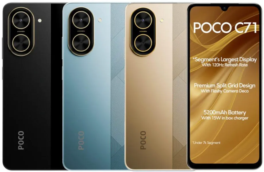 Xiaomi Launches an Ultra-Budget Smartphone with a Giant Display — for Under $85 1 poco-c71-xiaomi-budget-smartphone-big-screen-2025