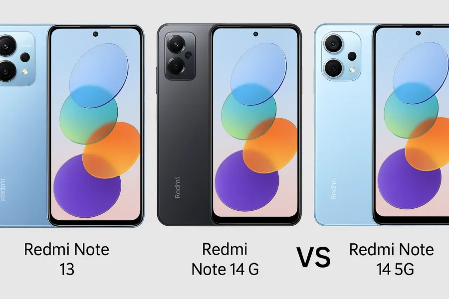 Xiaomi Redmi Note 13 vs Note 14 4G vs Note 14 5G: какой смартфон выбрать в 2025 году