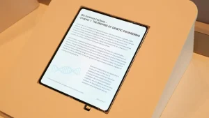 Samsung показала дисплей без складки, который связывают с Apple