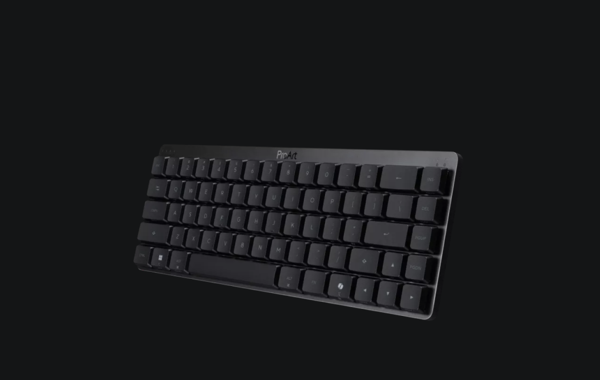 ASUS ProArt KD300 — компактна низькопрофільна клавіатура 65% в алюмінієвому корпусі з 3 режимами підключення 7 ASUS ProArt KD300 — компактна низькопрофільна клавіатура. Фото Asus