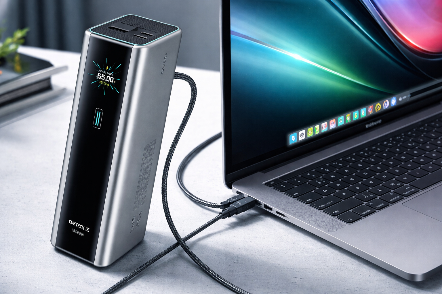  CUKTECH 15 Ultra Power Bank for Laptop, 20,000mAh 140W