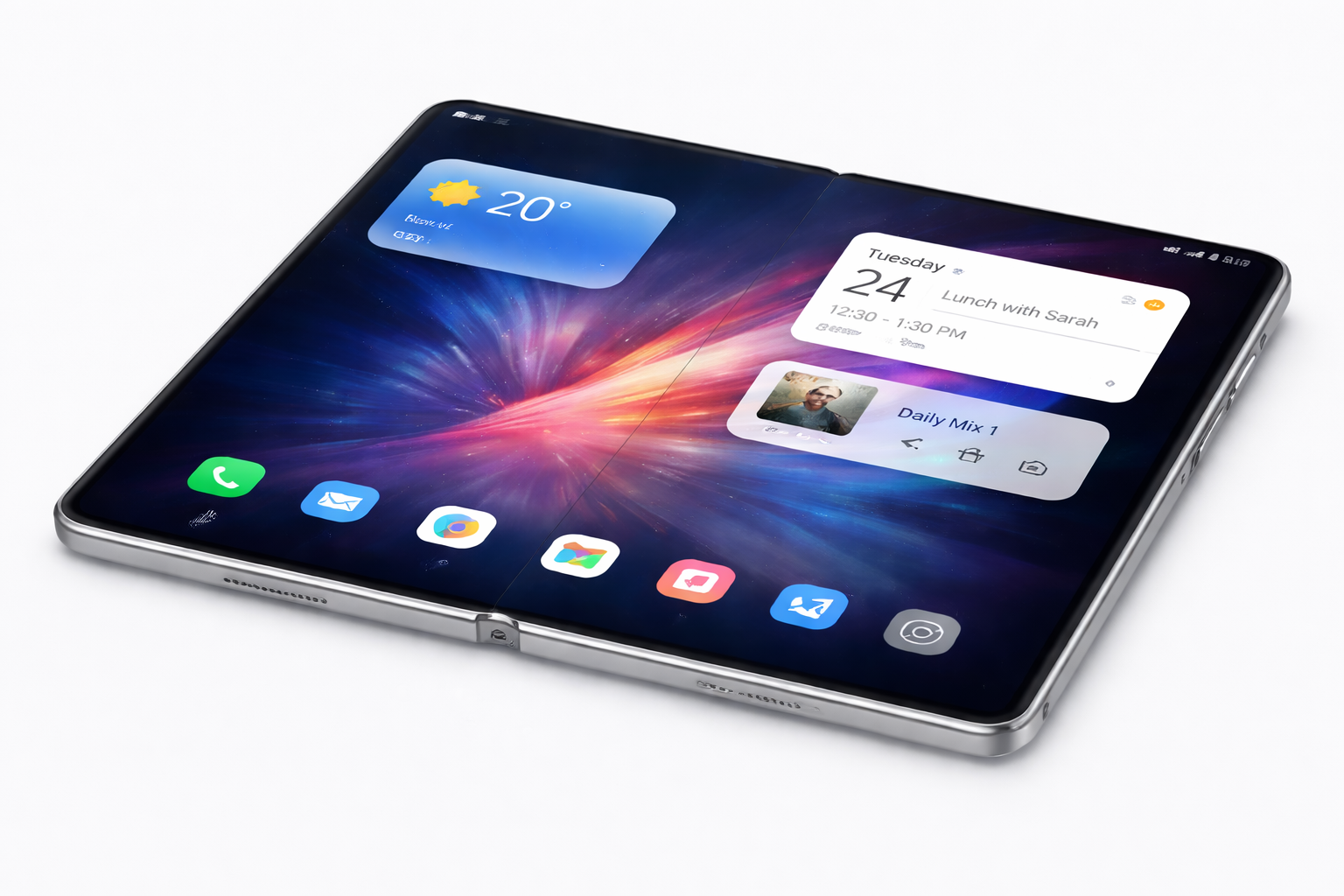 Samsung Galaxy Z Fold 7 або новий Fold 2026? У One UI 9 помітили складний смартфон із форматом 4:3 1 Wide Fold. Згенеровано ШІ