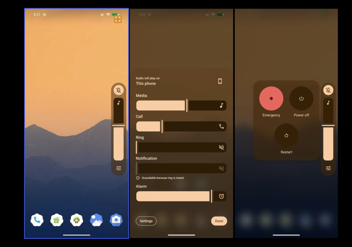 Утечка Android 17 показала новый прозрачный дизайн и изменения интерфейса 3 Изменения в записи экрана и управлении приложениями. Фото 9to5google.com