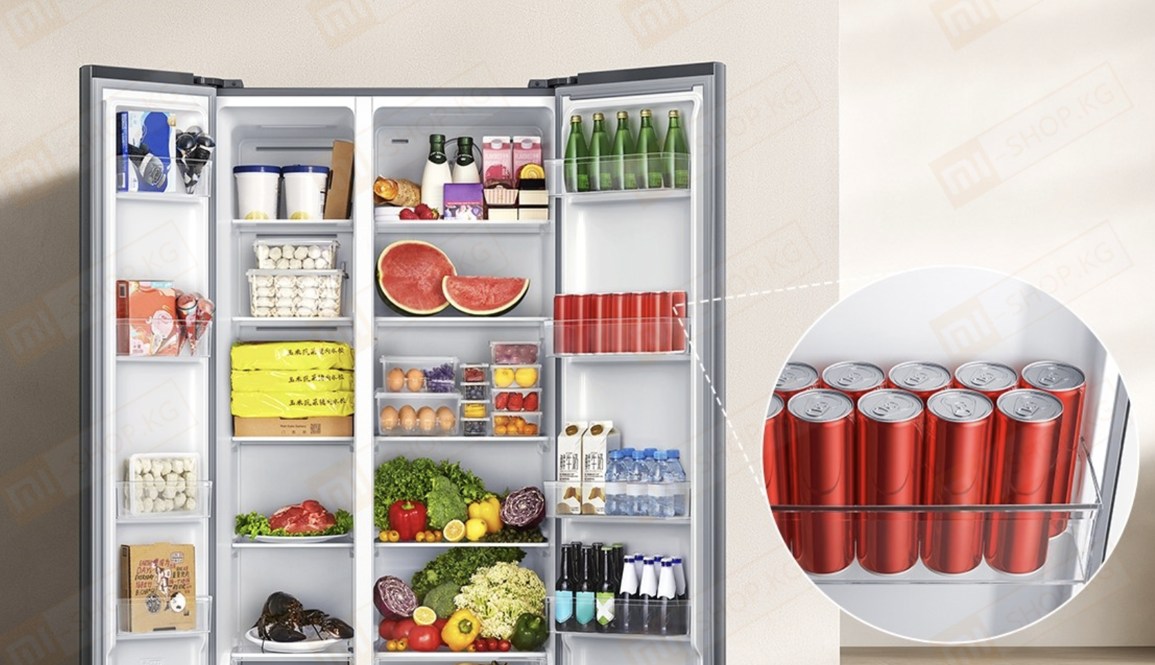 Xiaomi Mijia Refrigerator Double Door 610L: огляд великого розумного холодильника 2 Xiaomi Mijia Refrigerator Double Door 610L. Фото Xiaomi