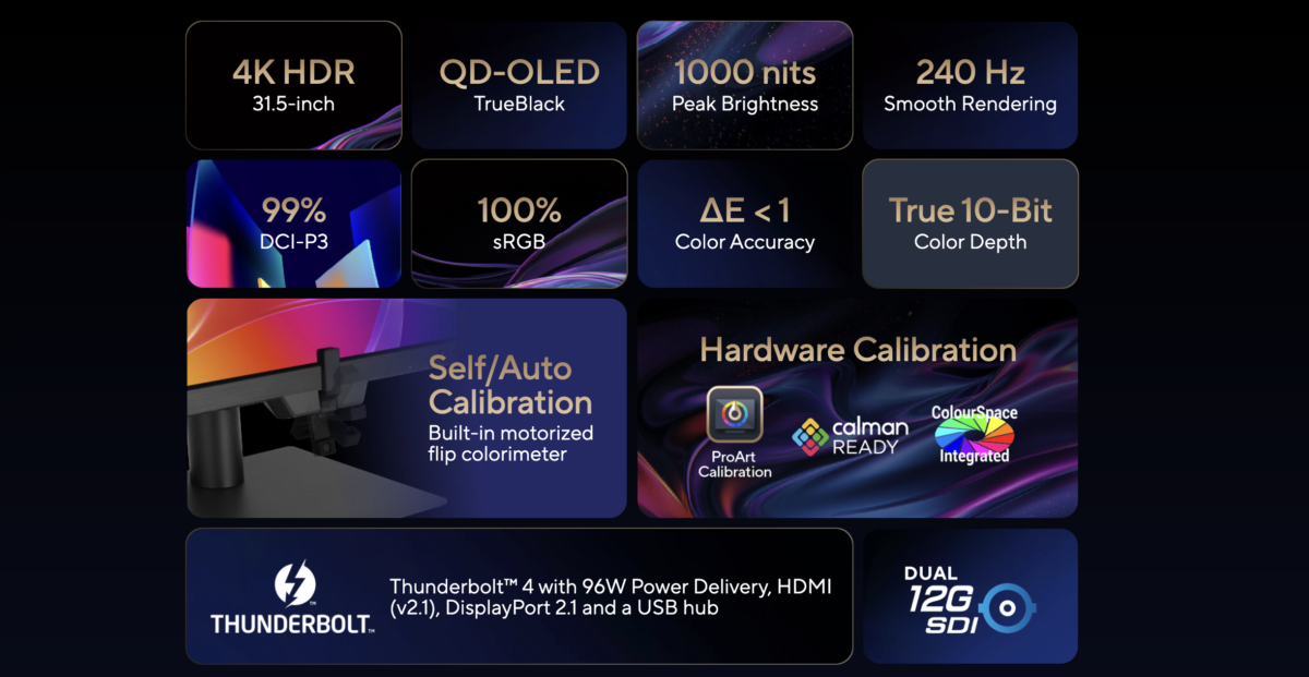 Монитор для монтажа 4К ASUS ProArt Display OLED PA32USD 2 ASUS ProArt Display