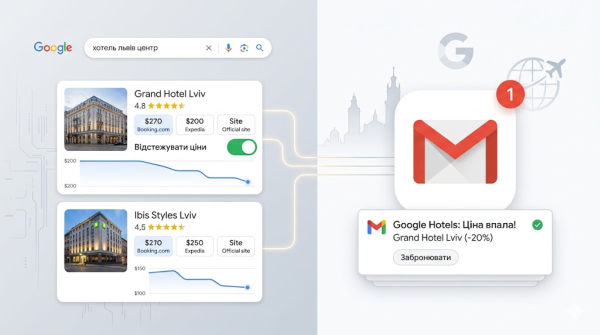 Google становится персональным турагентом: как работает умное отслеживание цен на отели