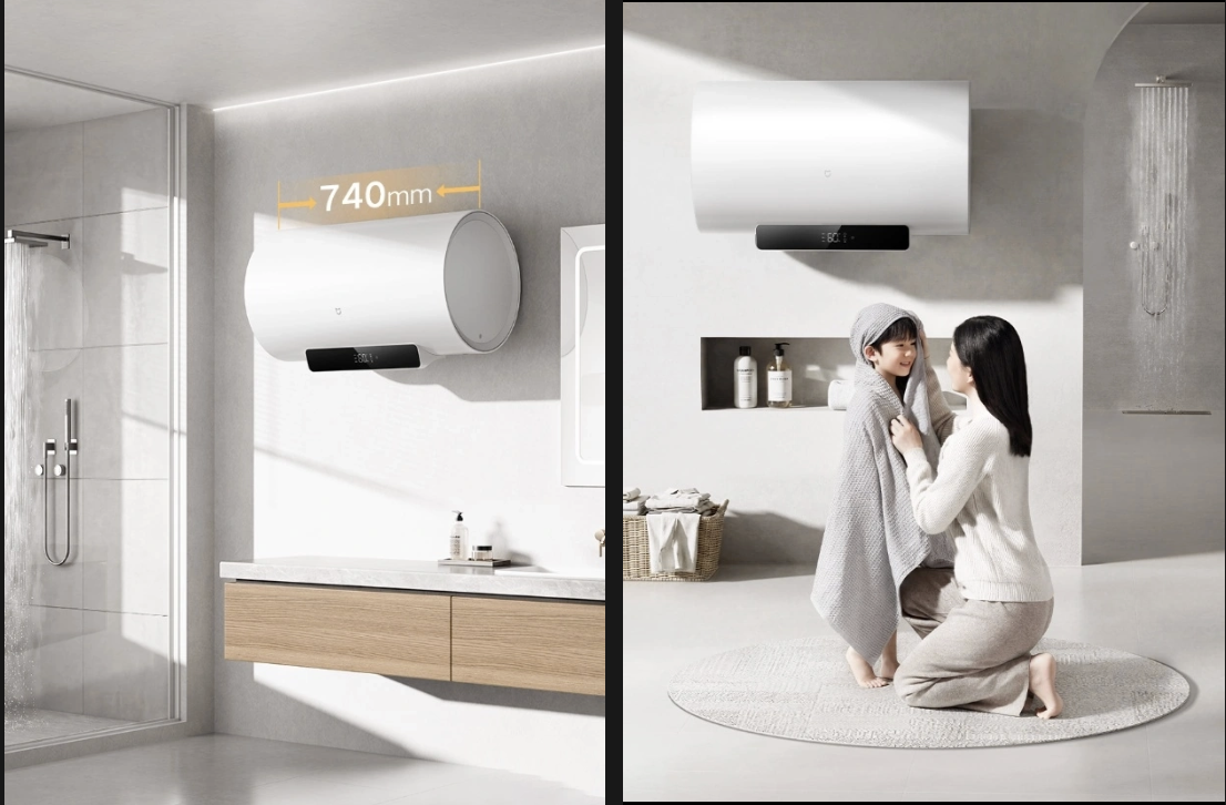 Xiaomi випустила розумний бойлер Mijia C 60L: 360 літрів води на виході та «вічний» анод 2 Xiaomi Mijia Smart Electric Water Heater. photo ximitime.com