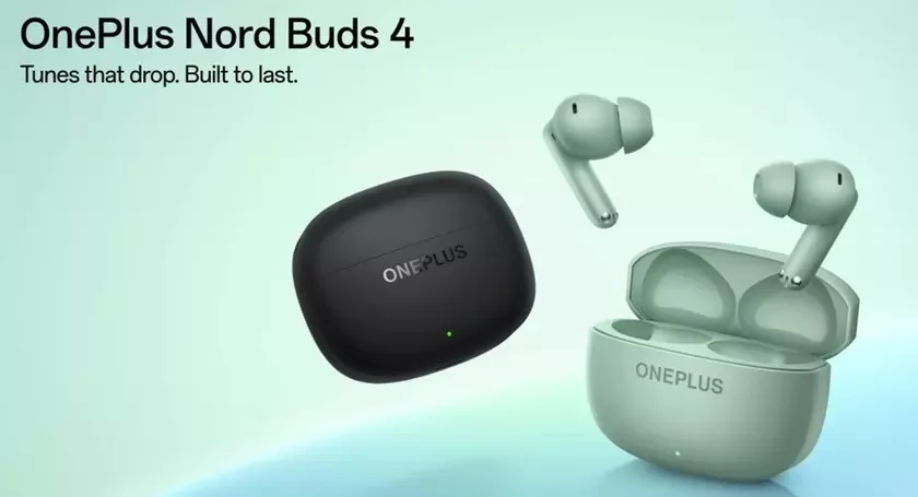 OnePlus презентувала нові навушники Nord Buds 4 з активним шумопоглинанням