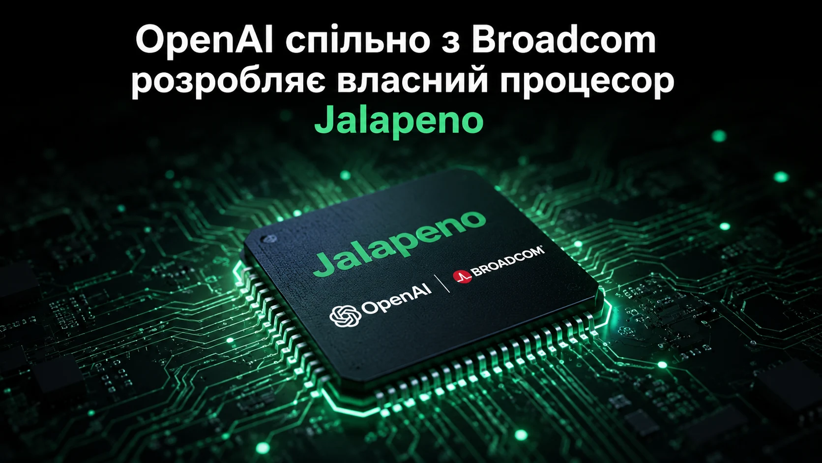 OpenAI спільно з Broadcom розробляє власний процесор штучного інтелекту Jalapeno