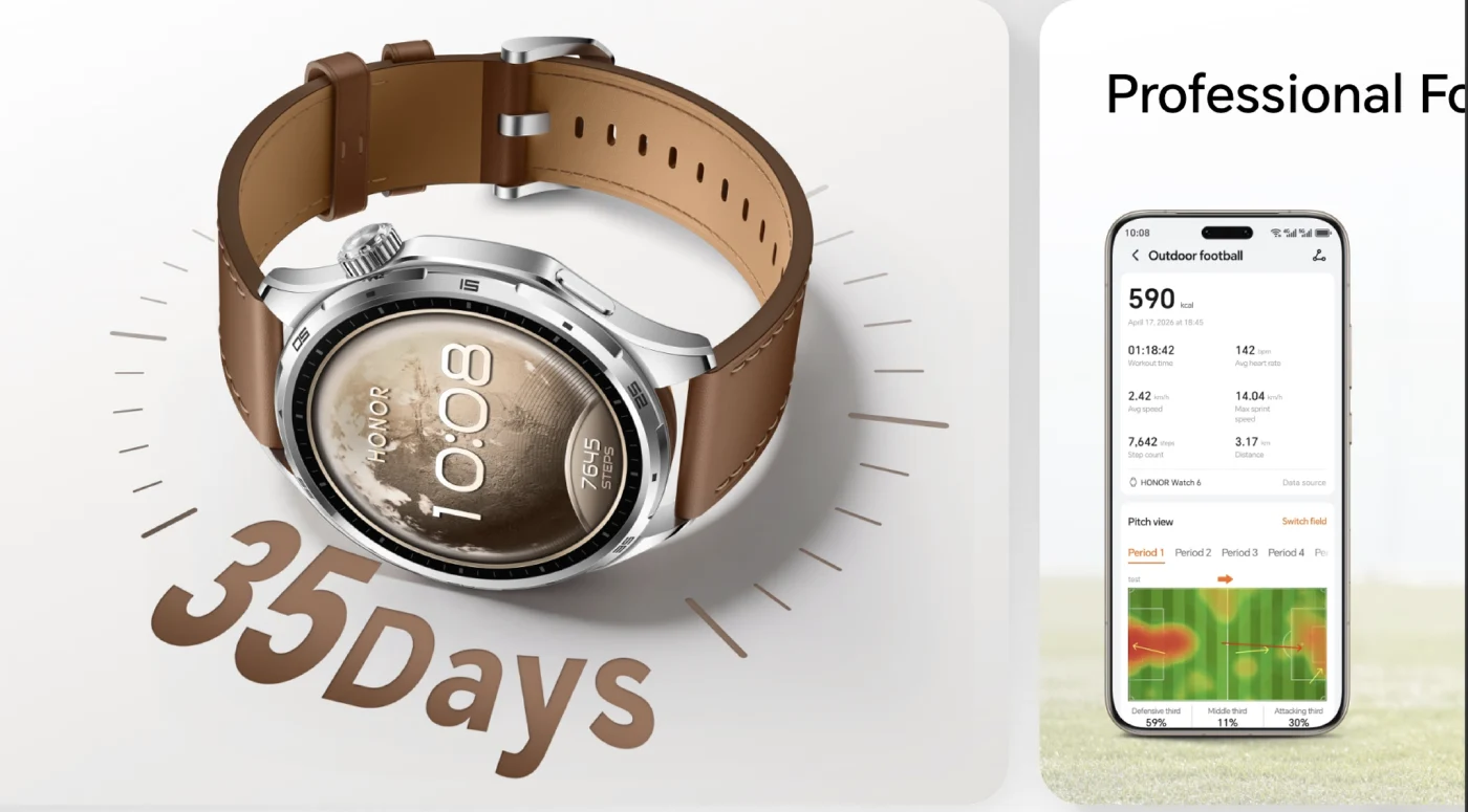 Огляд HONOR Watch 6: що ховається за статусом «годинника для професіоналів» 4 Рекордна автономність та ємність батареї